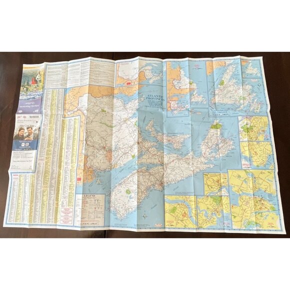 AAA Atlantic Provinces Quebec Highway Map Travel CAA Transportation 2018 - Picture 2 of 11